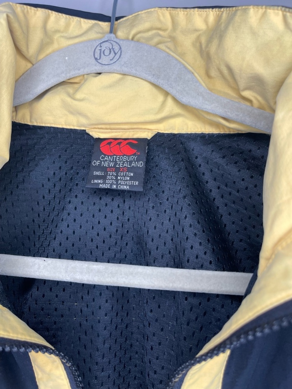 Canterbury Black & Yellow Athletic Windbreaker Jacket - Picture 5 of 9